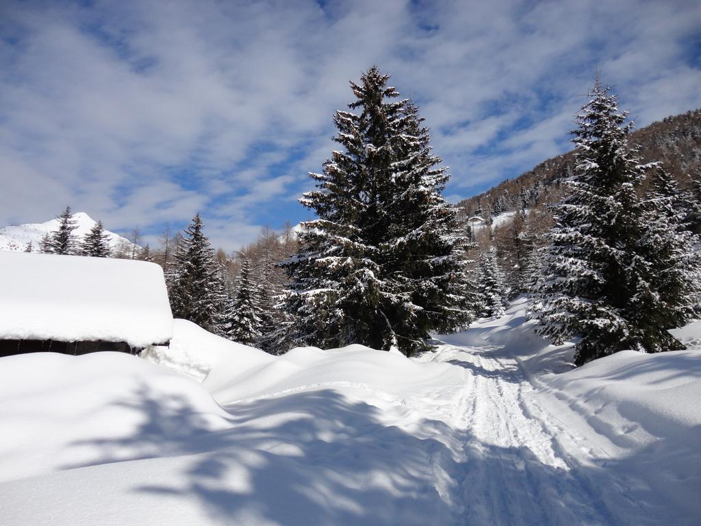 Rifugio Al Lago Del Mortirolo In Inverno Raggiungibile Solo A Piedi Monno Ngoại thất bức ảnh